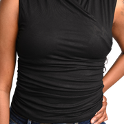 Derri V-Neck Top Black