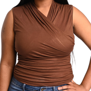 Derri V-Neck Top Toffee