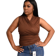 Derri V-Neck Top Toffee