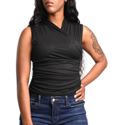 Derri V-Neck Top Black