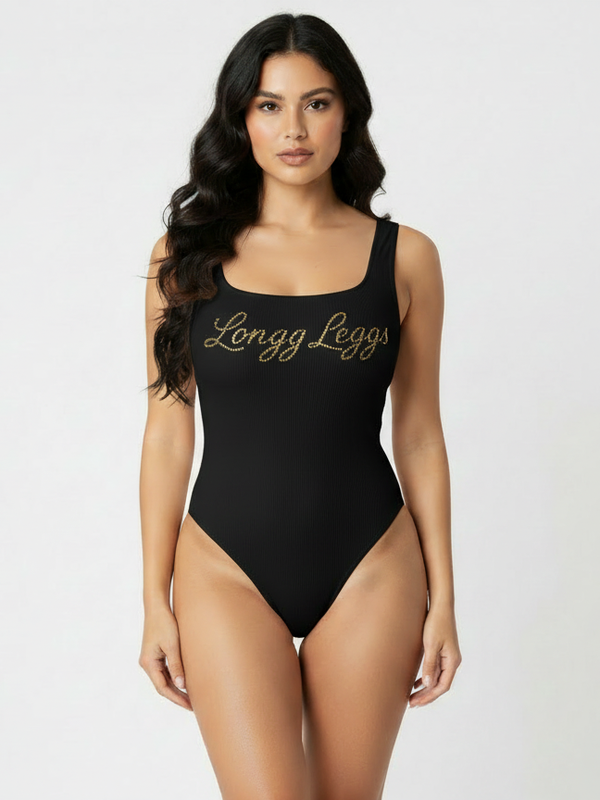 Longg Leggs Signature Bodysuit Black
