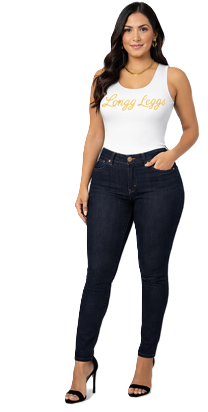 Longg Leggs Signature Bodysuit White