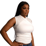 Derri V-Neck Top White