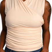 Derri V-Neck Top Cream